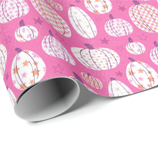 Pastel Pumpkins Geschenkpapier (Rolleneckpunkt)
