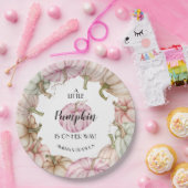 Pastel Pumpkins Girl Babydusche Pink Pappteller (Party)