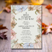 Pastel Pumpkins Green Baby Dusche Einladung