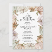 Pastel Pumpkins Neutral Baby Dusche Einladung (Vorderseite)