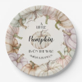 Pastel Pumpkins Neutral Baby Dusche Pappteller (Vorderseite)