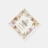 Pastel Pumpkins Neutral Baby Dusche Serviette (Ecke)