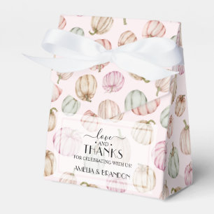 Pastel Pumpkins Pink Girl Babydusche Geschenkschachtel