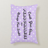 Pastel Punkte Muster - Lila Dekokissen (Vorderseite(Vertikal))