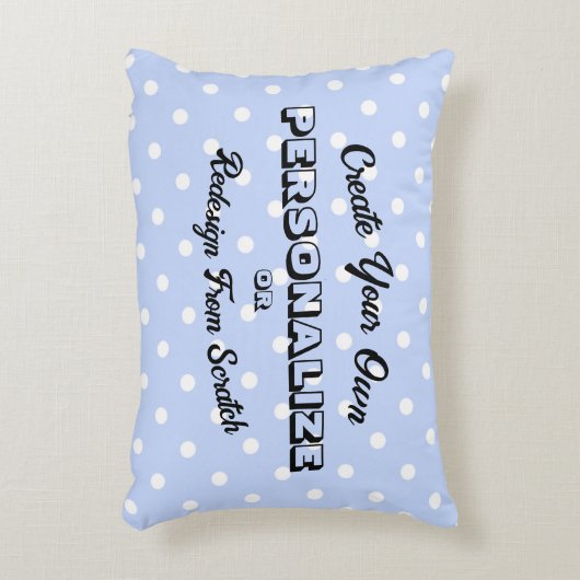 Pastel Punkte Pattern - Periwinkle Dekokissen (Vorderseite(Vertikal))