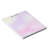 Pastel Purple and Pink Stationery Notizblock (angewinkelt)