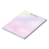 Pastel Purple and Pink Stationery Notizblock (Rotiert)