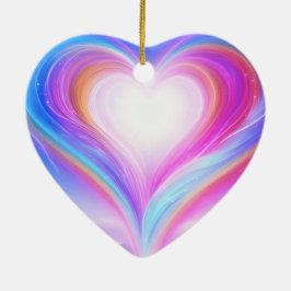 Pastel Purple + Blue on a Beautiful Valentine Tree Keramik Ornament