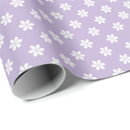 Pastel Purple Daisies for Spring and Baby Gifts Geschenkpapier