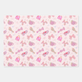 Pastel Purple Pink Y2K Aesthetic Kitsch Pattern Geschenkpapier Set (Vorderseite 3)