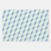 Pastel Purpliana 4 Muster Geschenkpapier Set (Vorderseite)