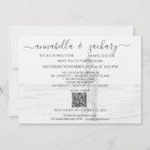 *~* Pastel QR AR26 Blume FOTO UAWG WEDDING  Einladung (Rückseite)