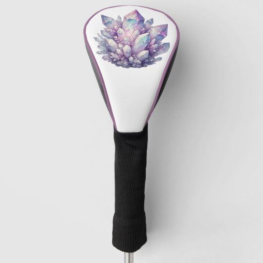 Pastel Quartz-Cluster Golf Headcover (Vorderseite)