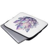 Pastel Quartz-Cluster Laptopschutzhülle (Vorne Knopf)