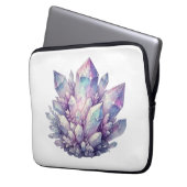 Pastel Quartz-Cluster Laptopschutzhülle (Vorderseite Links)