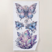 Pastel Quartz-Cluster Strandtuch (Vorderseite)