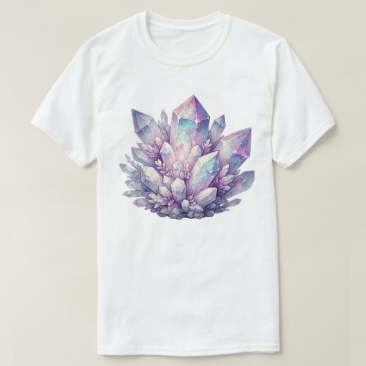 Pastel Quartz-Cluster T-Shirt (Design vorne)