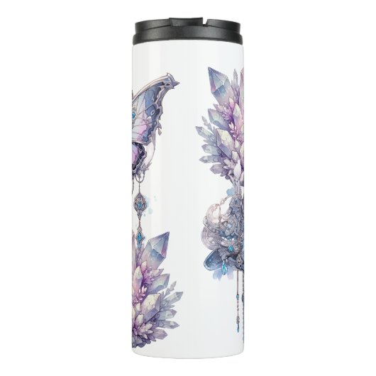 Pastel Quartz-Cluster Thermosbecher (Rückseite)