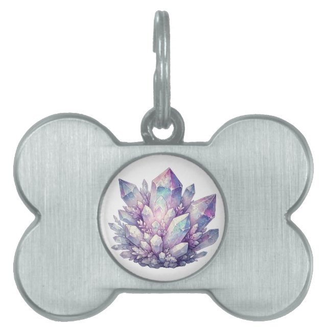 Pastel Quartz-Cluster Tiermarke (Vorderseite)