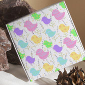 Pastel Rabbits Baby Chicks Butterfly Spring Colors Geschenkpapier Set