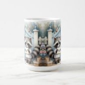 Pastel Raccoon Letter Garden Kaffeetasse (Mittel)