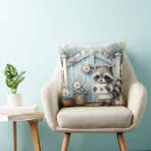 Pastel Raccoon Letter Garden Kissen (Stuhl )