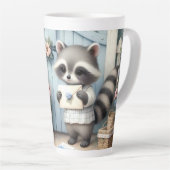 Pastel Raccoon Letter Garden Milchtasse (Rechte Ecke)