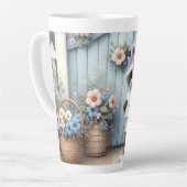 Pastel Raccoon Letter Garden Milchtasse (Linke Ecke)