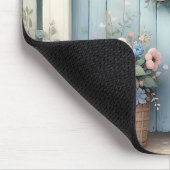 Pastel Raccoon Letter Garden Mousepad (Ecke)