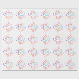 Pastel Rainbow 1. Geburtstagswrapping Paper Geschenkpapier