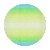 Pastel Rainbow Abstrakt Gradient Ombre Schneidebrett (Vorderseite)