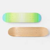 Pastel Rainbow Abstrakt Gradient Ombre Skateboard (Horizontal)