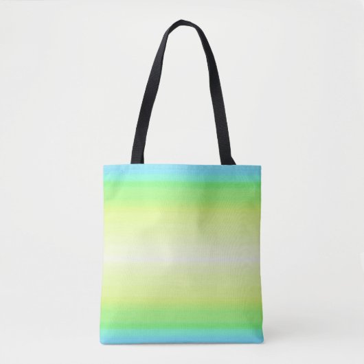 Pastel Rainbow Abstrakt Gradient Ombre Tasche (Vorderseite)