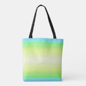Pastel Rainbow Abstrakt Gradient Ombre Tasche (Rückseite)