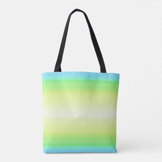 Pastel Rainbow Abstrakt Gradient Ombre Tasche (Rückseite)