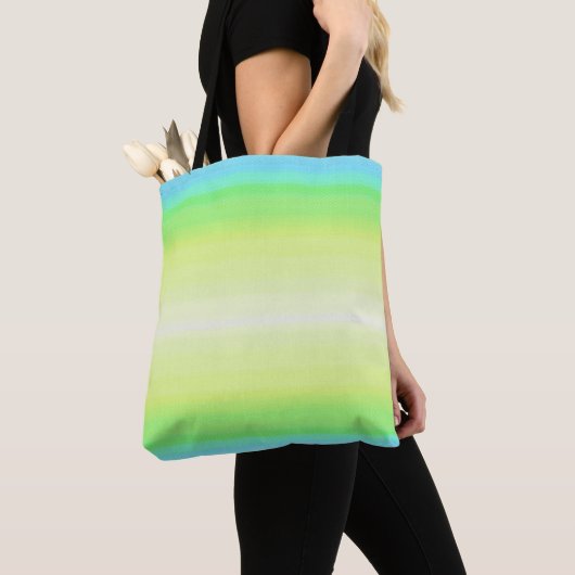 Pastel Rainbow Abstrakt Gradient Ombre Tasche (Von Nahem)