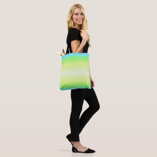 Pastel Rainbow Abstrakt Gradient Ombre Tasche (Am Model)