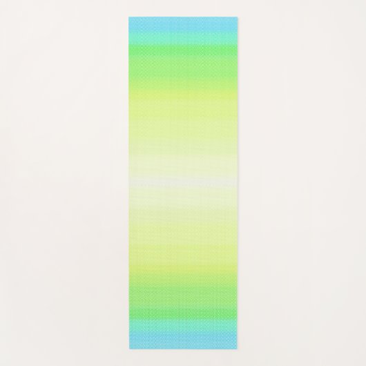 Pastel Rainbow Abstrakt Gradient Ombre Yogamatte (Vorderseite)