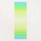 Pastel Rainbow Abstrakt Gradient Ombre Yogamatte (Rückseite)