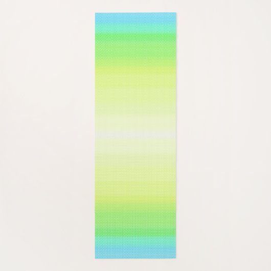 Pastel Rainbow Abstrakt Gradient Ombre Yogamatte (Rückseite)