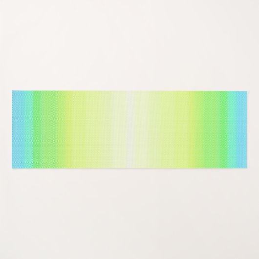 Pastel Rainbow Abstrakt Gradient Ombre Yogamatte (Vorderseite (Horizontal))