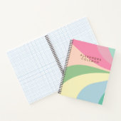 Pastel Rainbow Ästhetik Notizblock (Innenseite)