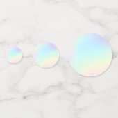 Pastel Rainbow Ästhetische Geburtstagspartei Konfetti (Rückseiten)