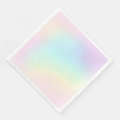 Pastel Rainbow Ästhetische Geburtstagspartei Serviette (Ecke)