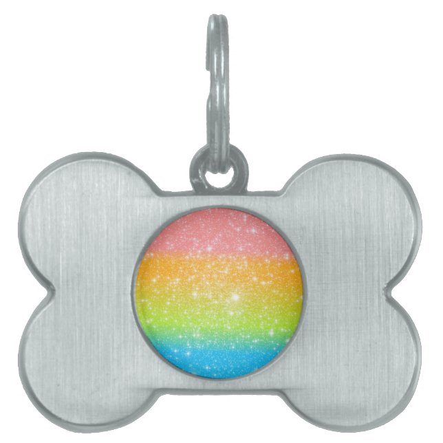 Pastel Rainbow Astral Glitzer Tiermarke (Vorderseite)