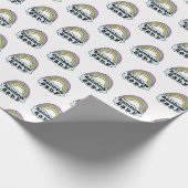 Pastel Rainbow Baby Birth Blessing Birth Miracle Geschenkpapier (Ecke)