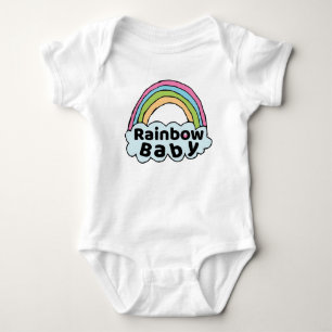 Pastel Rainbow Baby Birth Blessing Birth Miracle Strampler