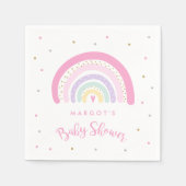 Pastel Rainbow Baby Dusche Serviette (Vorderseite)