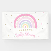 Pastel Rainbow Baby Dusche Willkommen Banner (Horizontal)