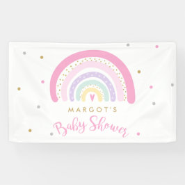 Pastel Rainbow Baby Dusche Willkommen Banner